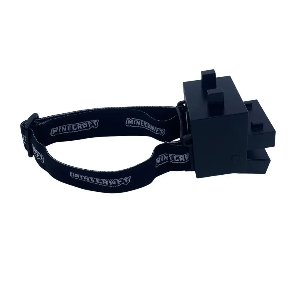 Minecraft Ender Dragon Head Torch Light Up Wearable Headlamp Roaring Toy